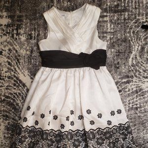 Black and White Dress for Girls